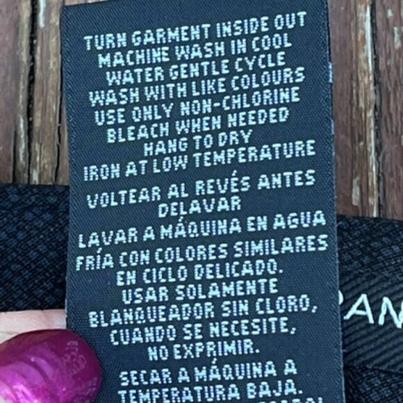 Mario Serrani Italy NWOT Women's Ankle Dress Pants Black Diamond Pattern Size 12 - Picture 9 of 10